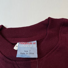 Load image into Gallery viewer, Girls Match It, maroon fleece lined sweater / jumper, NEW, size 7,  