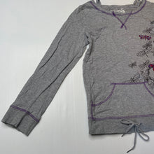 Load image into Gallery viewer, Girls Piping Hot, grey cotton long sleeve top, EUC, size 12,  