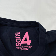 Load image into Gallery viewer, Girls Cotton On, navy cotton long sleeve top, fox, GUC, size 4,  