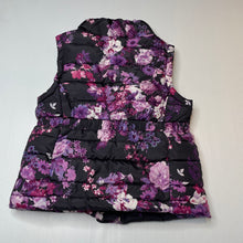 Load image into Gallery viewer, Girls Fun Spirit, fleece lined floral puffer vest / jacket, GUC, size 3,  