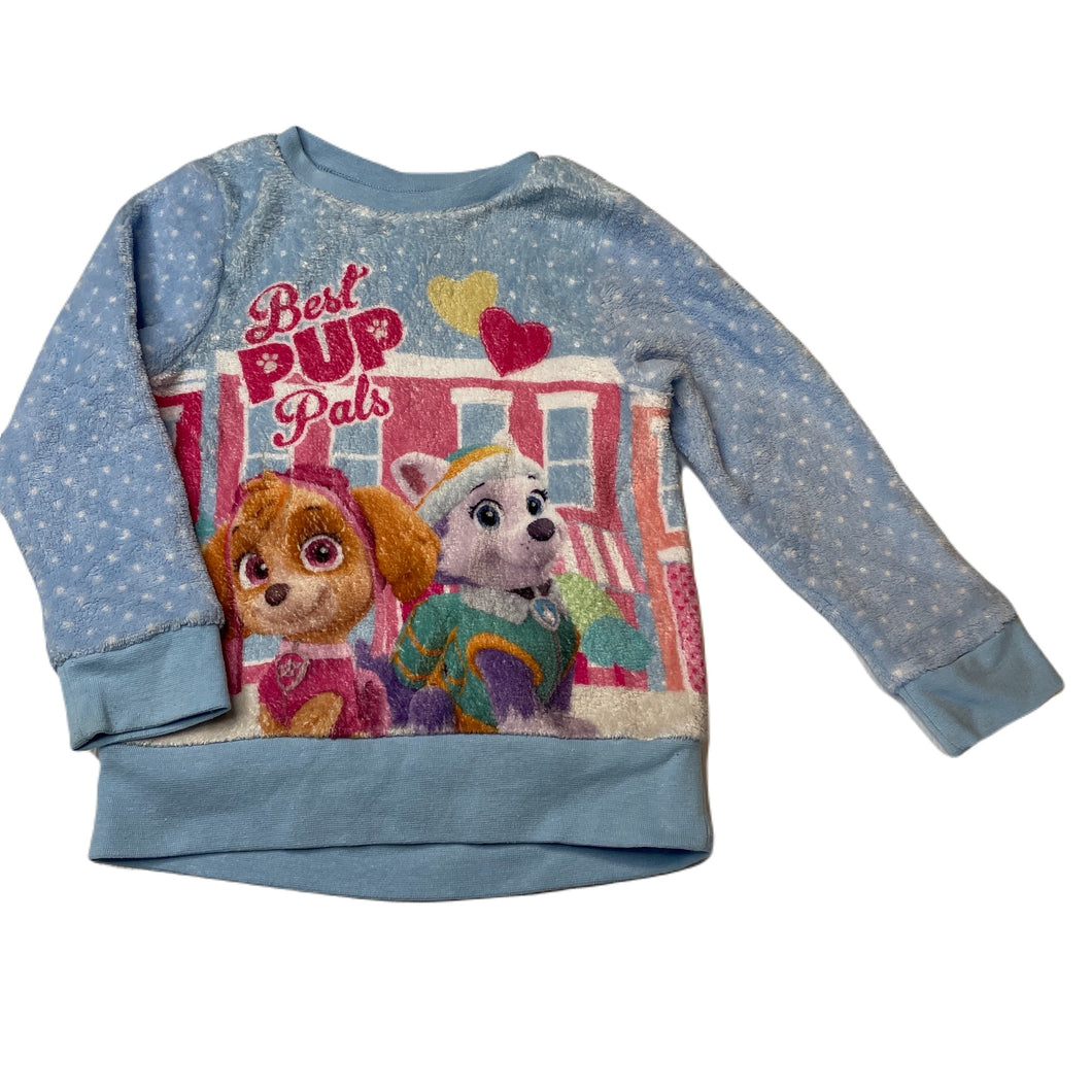 Girls Paw Patrol, fleece winter pyjama top, GUC, size 3,  