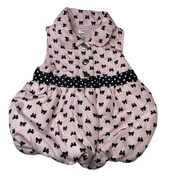 Girls Ollies Place, pink & black vest / sleeveless jacket, EUC, size 5,  