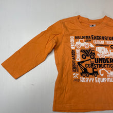 Load image into Gallery viewer, Boys H&amp;T, orange cotton long sleeve top, EUC, size 2,  