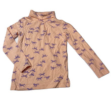 Load image into Gallery viewer, Girls Target, stretchy roll neck top / skivvy, unicorns, EUC, size 5,  
