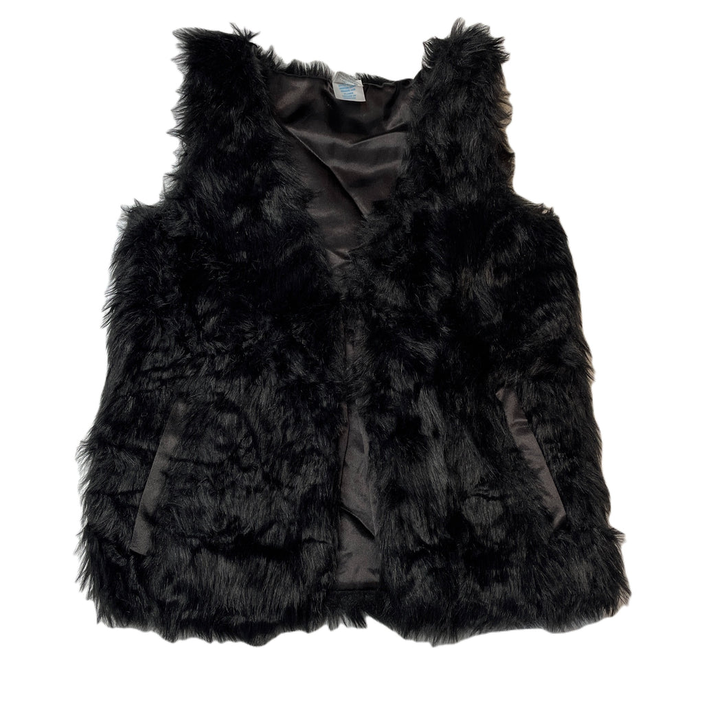 Girls Miss Understood, lined faux fur vest, singlet hook fasten, EUC, size 7,  