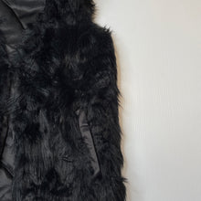 Load image into Gallery viewer, Girls Miss Understood, lined faux fur vest, singlet hook fasten, EUC, size 7,  