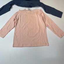 Load image into Gallery viewer, Girls Lily &amp; Dan, set of 2 soft feel cotton long sleeve tops, NEW, size 4,  