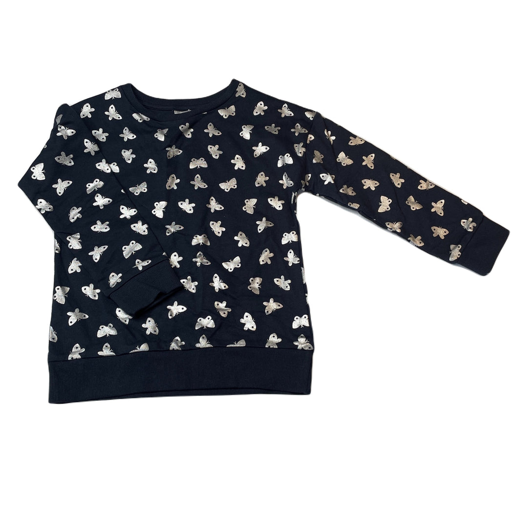 Girls Kids & Co, navy long sleeve top / lightweight sweater, EUC, size 5,  