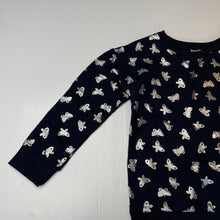 Load image into Gallery viewer, Girls Kids &amp; Co, navy long sleeve top / lightweight sweater, EUC, size 5,  