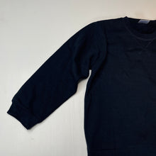 Load image into Gallery viewer, unisex MH&amp;N, navy fleece lined sweater / jumper, GUC, size 10,  