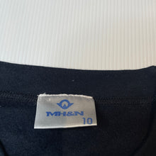 Load image into Gallery viewer, unisex MH&amp;N, navy fleece lined sweater / jumper, GUC, size 10,  