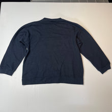 Load image into Gallery viewer, unisex MH&amp;N, navy fleece lined sweater / jumper, GUC, size 10,  