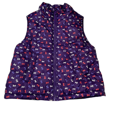 Girls Mix Kids, purple fleece lined puffer vest, EUC, size 6,  