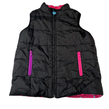 Load image into Gallery viewer, Girls Little Miss Matched, reversible puffer vest / sleeveless jacket, EUC, size 8,  