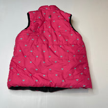 Load image into Gallery viewer, Girls Little Miss Matched, reversible puffer vest / sleeveless jacket, EUC, size 8,  