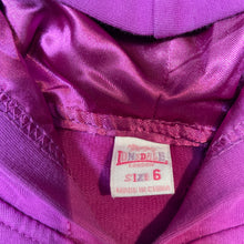 Load image into Gallery viewer, Girls Lonsdale, stretchy hooded zip up top, EUC, size 6,  