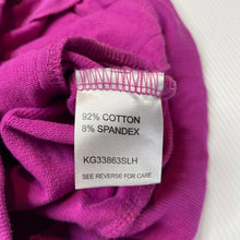 Load image into Gallery viewer, Girls Lonsdale, stretchy hooded zip up top, EUC, size 6,  