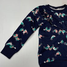 Load image into Gallery viewer, Girls B Collection, fleece lined sweater / jumper, birds, EUC, size 5,  