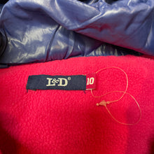 Load image into Gallery viewer, Girls L&amp;D, fleece lined hooded puffer vest / jacket, EUC, size 10,  