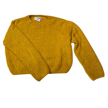 Load image into Gallery viewer, Girls Mango, mustard chenille sweater / jumper, EUC, size 10,  