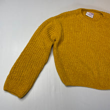 Load image into Gallery viewer, Girls Mango, mustard chenille sweater / jumper, EUC, size 10,  