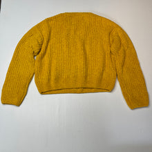 Load image into Gallery viewer, Girls Mango, mustard chenille sweater / jumper, EUC, size 10,  