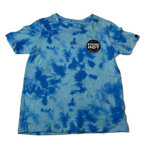 Load image into Gallery viewer, unisex Piping Hot, tie dyed cotton t-shirt / top, FUC, size 6,  