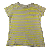 Load image into Gallery viewer, Girls Cotton On, yellow stripe cotton t-shirt / top, GUC, size 6,  