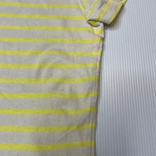 Load image into Gallery viewer, Girls Cotton On, yellow stripe cotton t-shirt / top, GUC, size 6,  
