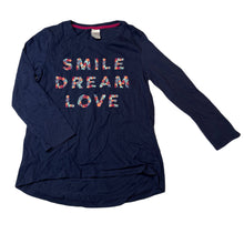 Load image into Gallery viewer, Girls Target, navy cotton long sleeve t-shirt / top, EUC, size 8,  