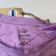 Load image into Gallery viewer, Girls Favourites, purple organic cotton long sleeve top, NEW, size 10,  