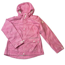 Load image into Gallery viewer, Girls Reima, lined waterproof jacket / coat, detachable hood, GUC, size 10,  