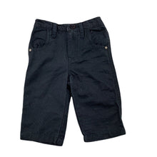Load image into Gallery viewer, purebaby black organic cotton pants, elasticated, size 00, Pre-loved