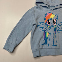 Load image into Gallery viewer, Girls My Little Pony, Rainbow Dash fleece lined hoodie sweater, GUC, size 5,  