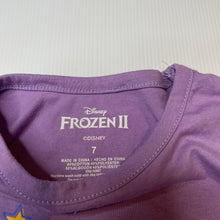 Load image into Gallery viewer, Girls Disney, Frozen 2 soft feel t-shirt / top, EUC, size 7,  