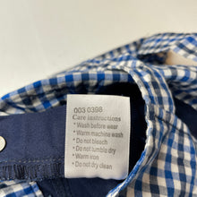 Load image into Gallery viewer, Boys Dymples, blue check overalls / dungarees, EUC, size 2,  