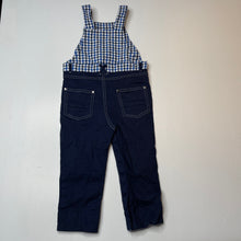 Load image into Gallery viewer, Boys Dymples, blue check overalls / dungarees, EUC, size 2,  