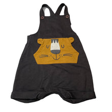 Load image into Gallery viewer, Boys Baby Berry, soft feel overalls / shortalls, tiger, GUC, size 0,  
