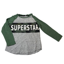 Load image into Gallery viewer, Boys Tilt, green &amp; grey long sleeve top, FUC, size 3,  