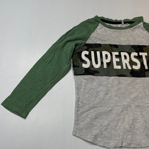 Boys Tilt, green & grey long sleeve top, FUC, size 3,  