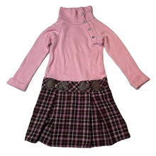 Load image into Gallery viewer, Girls YOUNGLAND, spliced long sleeve dress, GUC, size 5, L: 58cm