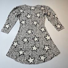 Load image into Gallery viewer, Girls casual, organic cotton long sleeve dress, EUC, size 4-5, L: 58cm
