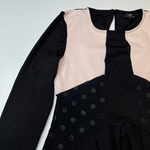 Load image into Gallery viewer, Girls Bardot Junior, pink &amp; black long sleeve peplum top, FUC, size 16,  