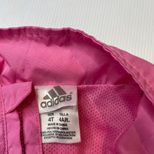 Load image into Gallery viewer, Girls Adidas, lightweight zip up jacket, GUC, size 4,  