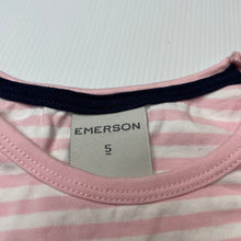 Load image into Gallery viewer, Girls Emerson, striped stretchy long sleeve top, GUC, size 5,  