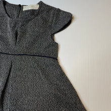 Load image into Gallery viewer, Girls Zara, black &amp; white short sleeve dress, GUC, size 6, L: 54cm