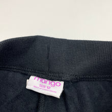 Load image into Gallery viewer, Girls Mango, black fleece lined track pants, Inside leg: 68.5cm, EUC, size 12,  