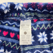 Load image into Gallery viewer, Girls Emerson, thick fleece winter pyjama pants / bottoms, EUC, size 10,  