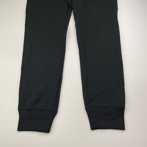 unisex Uniqlo, black track pants, elasticated, Inside leg: 63cm, EUC, size 13,  