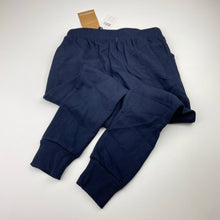 Load image into Gallery viewer, Girls Cotton On, navy fleece lined track pants, Inside leg: 55cm, NEW, size 7,  